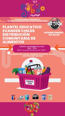 Community Food Distribution info (Spanish)